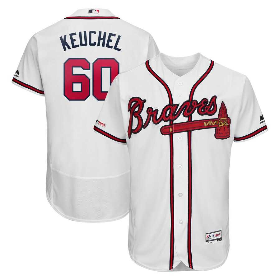 Braves 60 Dallas Keuchel White 150th Patch Flexbase Jersey,We sell and wholesale Braves 60 Dallas Keuchel White 150th Patch Flexbase Jersey on line form chian!